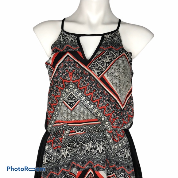Alya Multicolored Print Halter Mini Dress - Picture 2 of 8